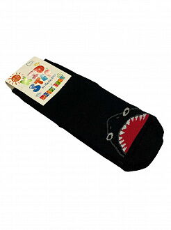 Носки махровые KidStep Акула черные арт.4537 - фото