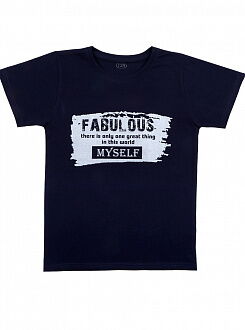 Футболка для мальчика Фламинго темно-синяя 864-417 - цена