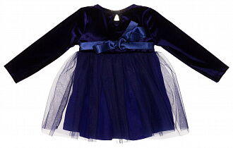 Платье нарядное для девочки Barmy Цветы темно-синее 0341 - размеры
