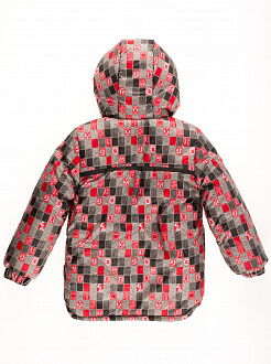 Комбинезон зимний раздельный для мальчика (куртка+штаны) Одягайко красный квадрат 20088+01241О - размеры
