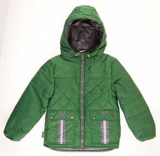 Куртка для мальчика ОДЯГАЙКО зеленая 22112 - цена