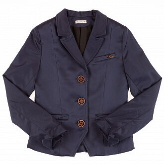 Пиджак школьный для девочки SUZIE Габби мемори-коттон синий ЖК-14605  - размеры