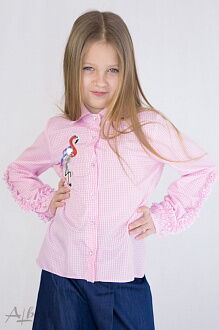 Блузка для девочки Albero Фламинго розовая 5058 - картинка