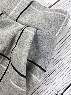 Костюм для девочки Mevis Клетка серый 3605-02 - купить