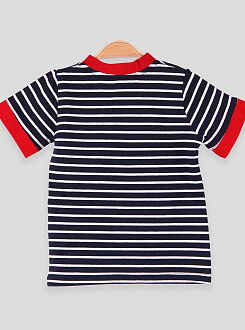 Футболка для мальчика Breeze Полоска синяя 12844 - фото