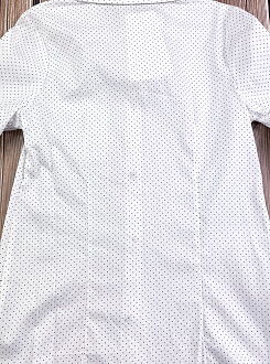 Рубашка для девочки Mevis Птичка белая 2932-02 - фотография