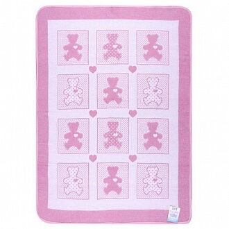 Одеяло-плед детское Vladi Барни розовый 100*140 - цена