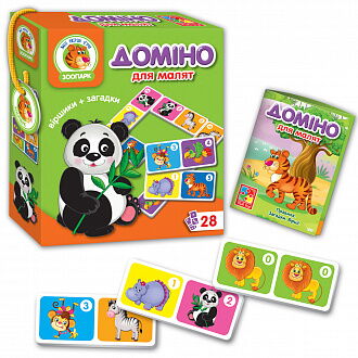 Домино для малышей Vladi Toys Зоопарк VT2100-04 (укр) - фото