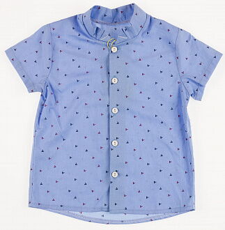 Комплект для мальчика (рубашка+шорты) Маленьке сонечко СТИВЕН голубой - размеры