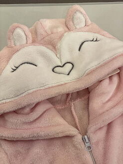 Пижама-кигуруми для девочки Фламинго Лисичка розовая 779-900 - фотография