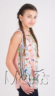 Блузка для девочки Mevis коралловая 2098-01 - цена