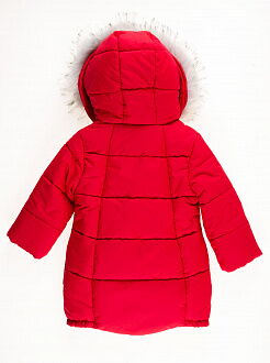 Куртка зимняя для девочки SUZIE красная Грейс ПТ-38711 - фото