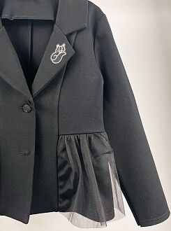 Жакет для девочки Mevis черный 3782-02 - картинка