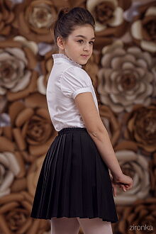Юбка школьная с плиссировкой Zironka Classic черная 7510-1 - фотография