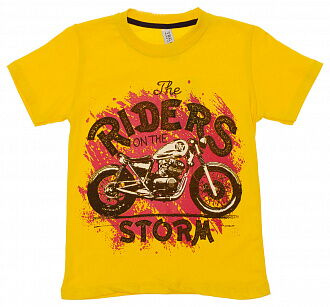 Футболка для мальчика Rider желтая 574 - размеры