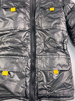 Куртка зимняя для мальчика Одягайко черная 20056О - купить