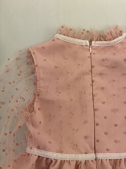 Платье нарядное для девочки Michell персиковое 2323 - фотография