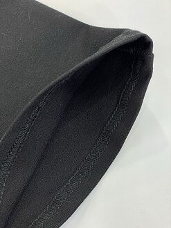 Трикотажные брюки-клёш для девочки Mevis черные 4717-02 - размеры