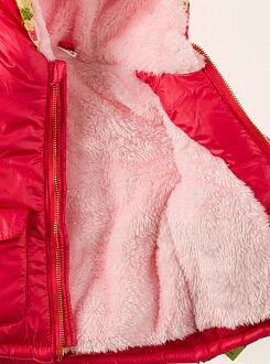 Куртка зимняя для девочки Одягайко коралл 20040О - размеры
