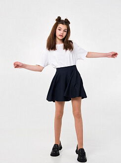 Школьная юбка для девочки SMIL темно-синяя 120254 - фотография