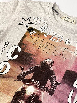 Комплект футболка и шорты для мальчика Breeze Cool Dude серый 15397 - фотография