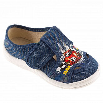 Тапочки для мальчика Waldi МИША джинс 297-775 - цена