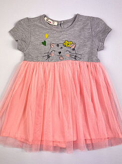 Платье для девочки Barmy Кошечка серое 0536 - цена