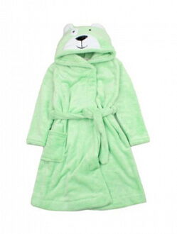 Халат флисовый для мальчика Фламинго Мишка салатовый 487-909 - цена