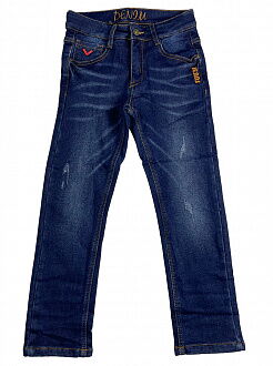 Утепленные джинсы для мальчика F&D синие 1105 - цена