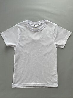 Базовая детская футболка белая 1402-2 - цена