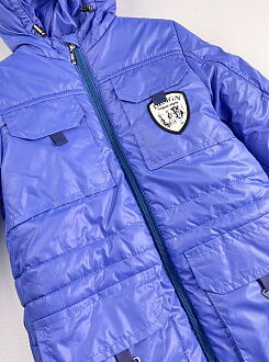 Куртка зимняя для мальчика Одягайко синяя 20056 - фотография