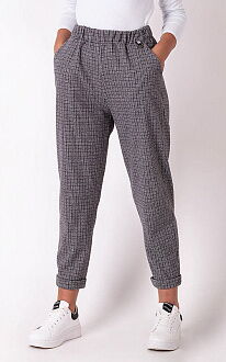 Трикотажные брюки для девочки Mevis серые 3552-02 - цена