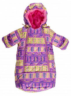 Конверт зимний для новорожденного Одягайко Абстракт сиреневый 32032 - цена