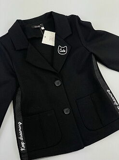Жакет для девочки Mevis черный 3694-02 - фото