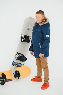 Зимня мембранная куртка для мальчика DC Kids Рос синяя - Украина