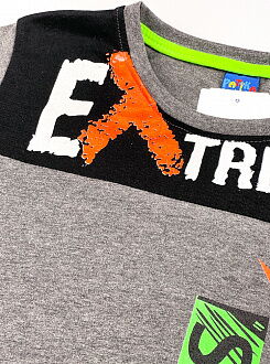 Футболка для мальчика Patika Kids Extreme темно-серая 6012 - размеры