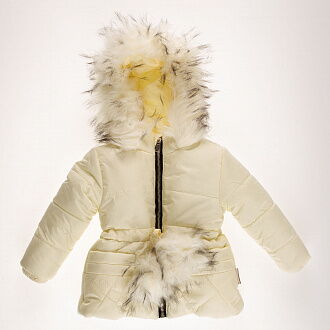 Куртка зимняя для девочки Одягайко молочная 20263 - цена