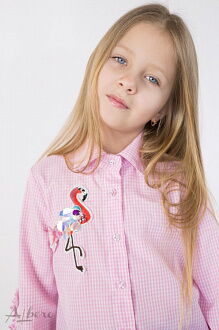 Блузка для девочки Albero Фламинго розовая 5058 - фотография