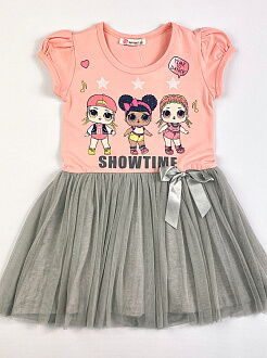 Платье для девочки LOL Showtime персиковое 10857 - цена