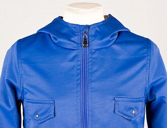 Куртка-ветровка для девочки ОДЯГАЙКО синяя 24012 - фотография
