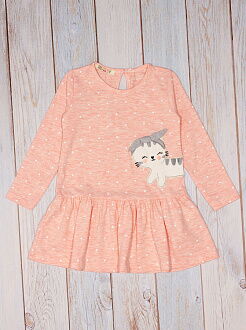 Платье для девочки Barmy Кошечка-модняшка персиковое 0644 - цена