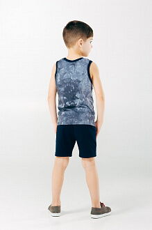 Комплект для мальчика (майка+шорты) SMIL Мечтатели серый 113253 - фото