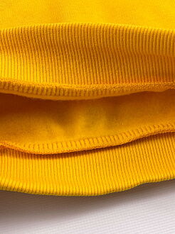 Утепленная кофта-худи с капюшоном Фламинго желтая 930-341 - фото
