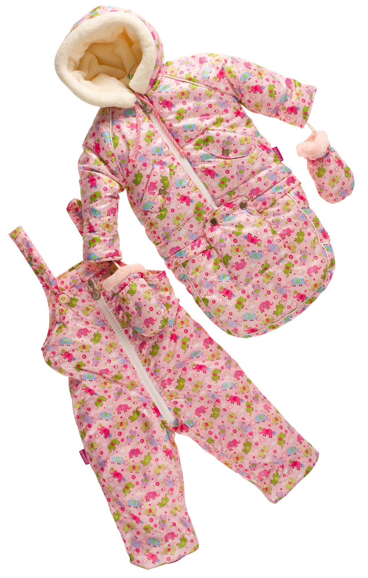 Комбинезон-трансформер зимний для девочки Одягайко розовый 20096+01245 - ціна