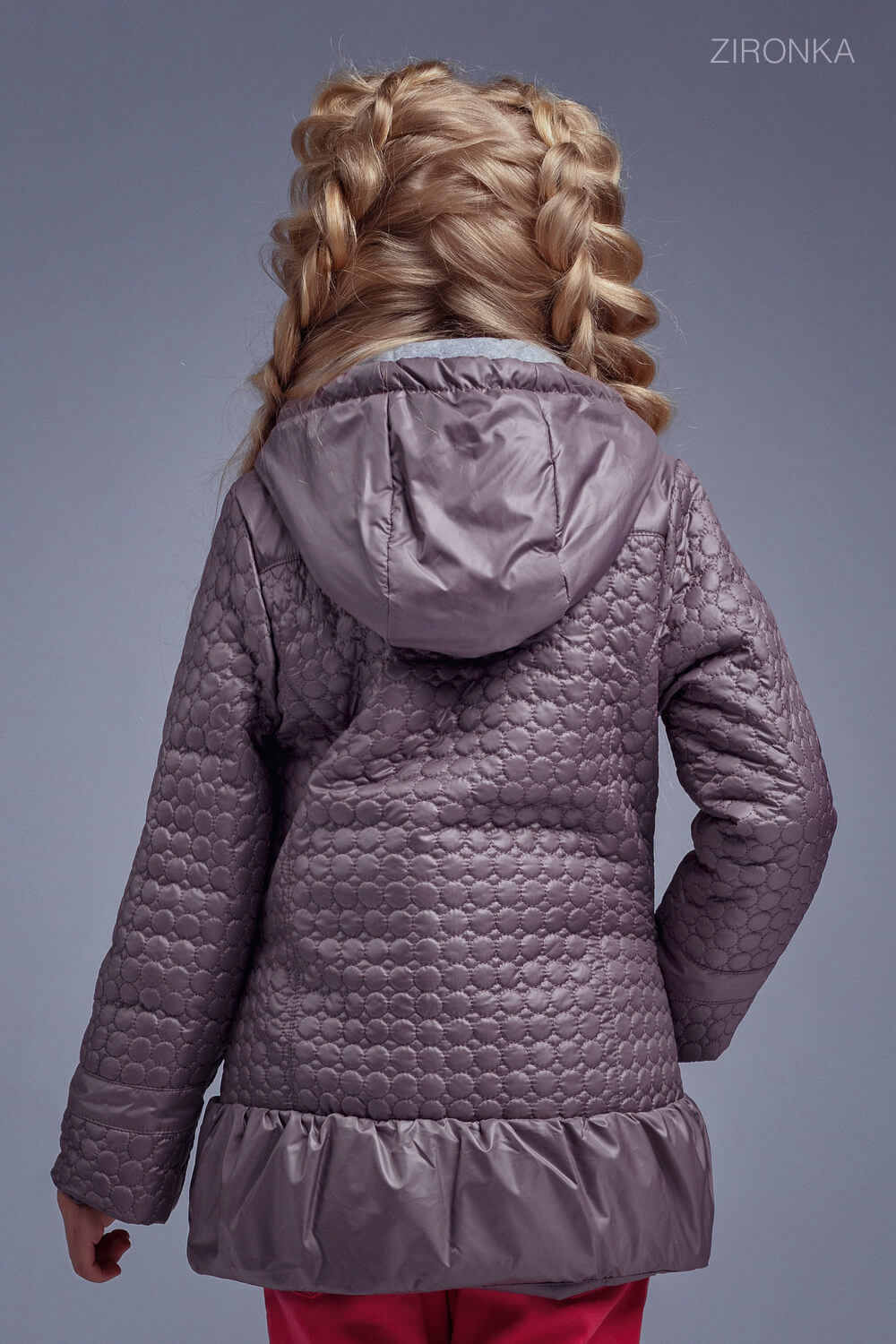 Демісезонна куртка єврозима для дівчинки Zironka сіра 2050-2 - фото