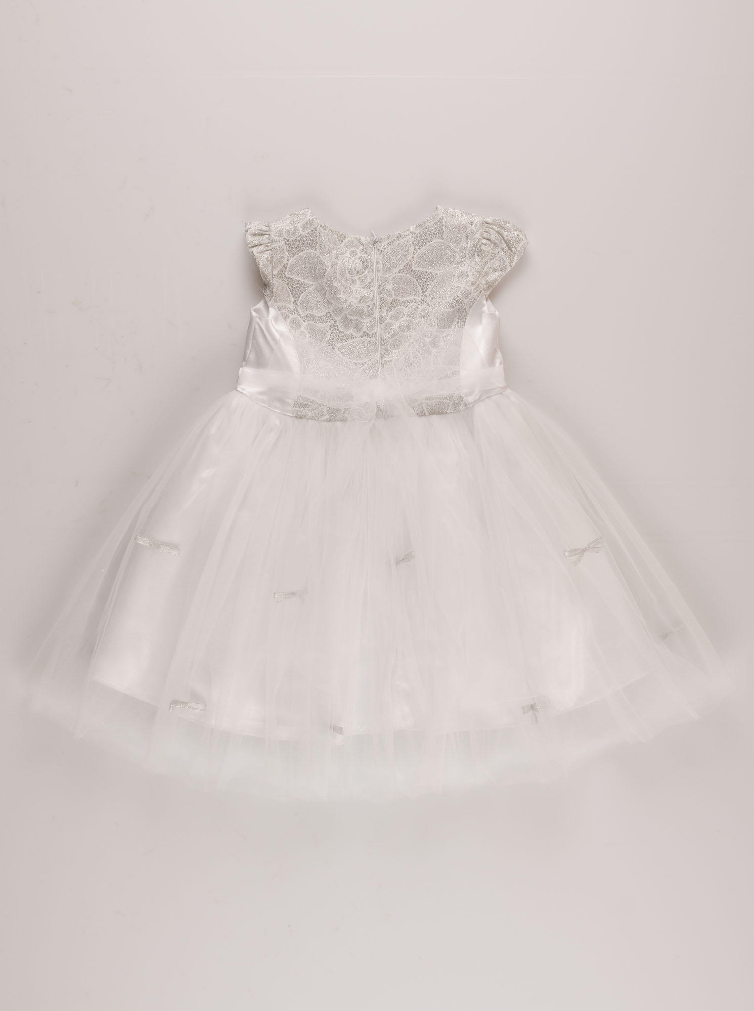 Нарядное платье для девочки Mevis белое 2263-01 - розміри