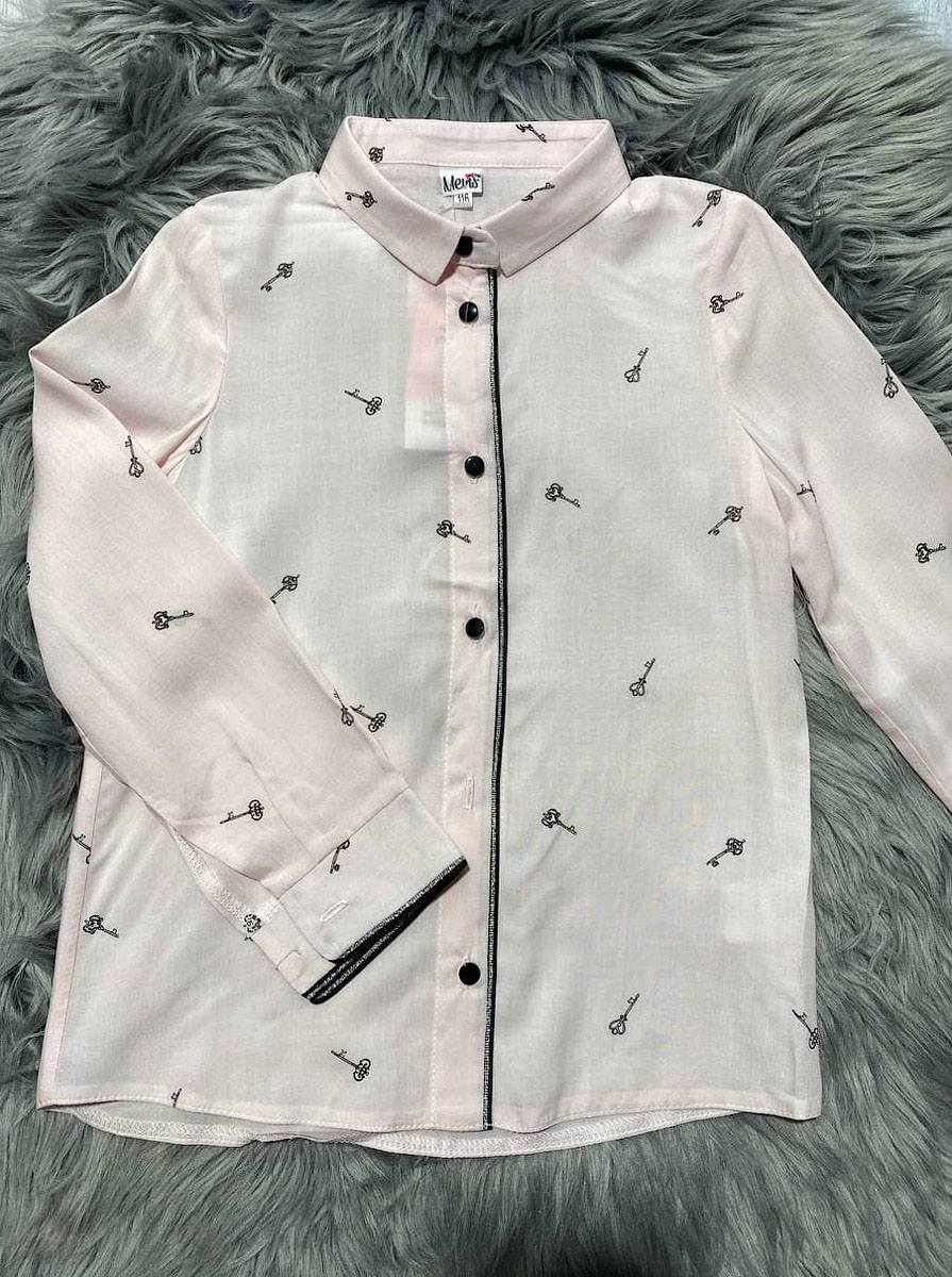 Блузка для дівчинки Mevis рожева 3690-04 - розміри