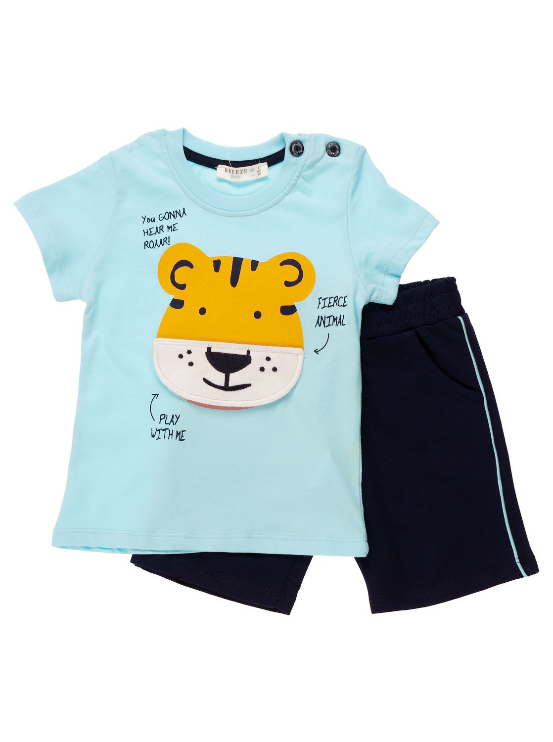 Комплект для мальчика футболка и шорты Breeze голубой 11810 - ціна
