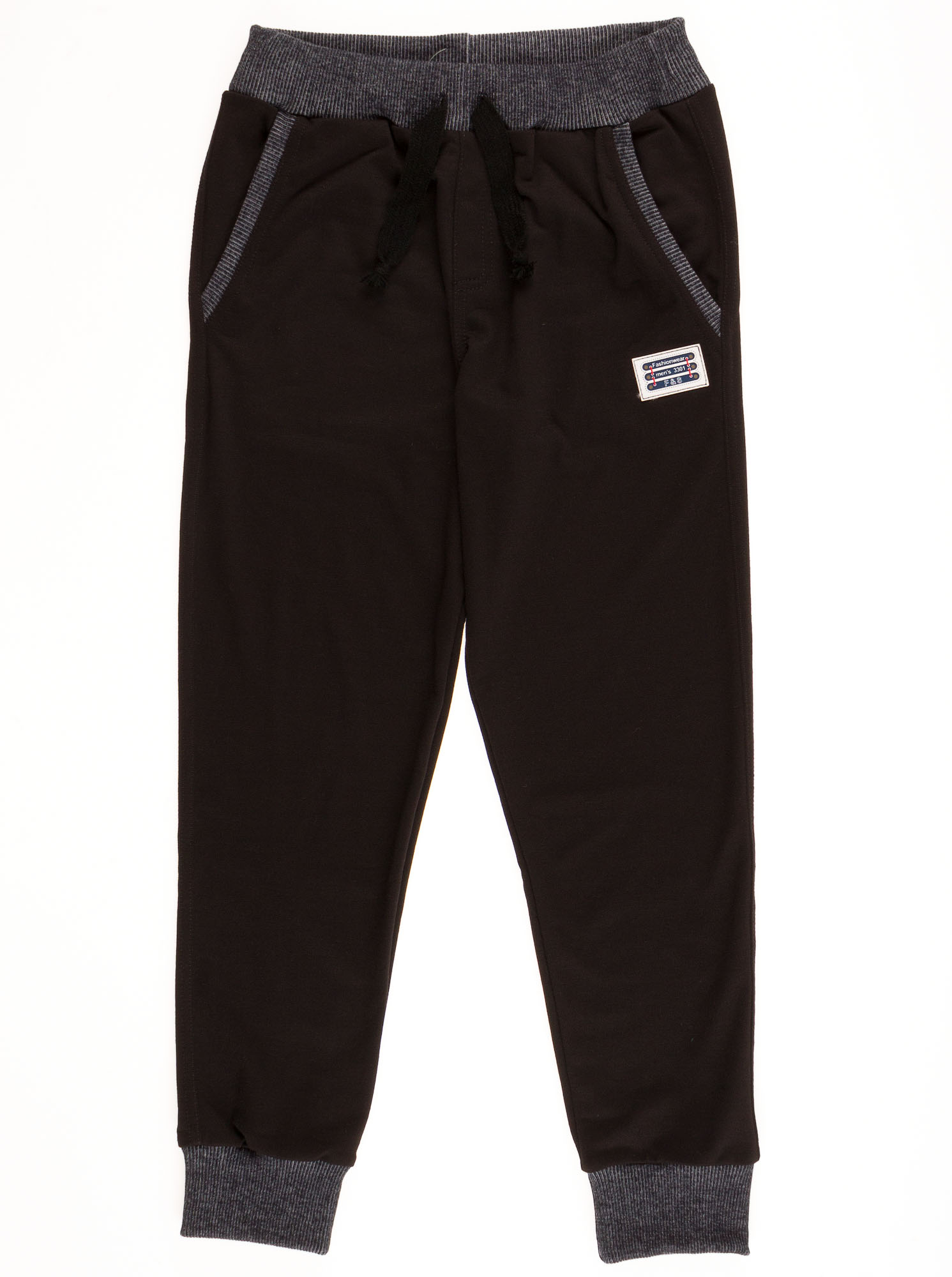 Спортивные штаны для мальчика  Mevis черные to 30-01 - ціна