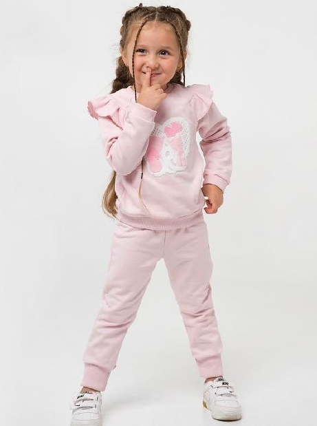 Утеплений костюм для дівчинки Smil Кошенята рожевий 117329 - ціна